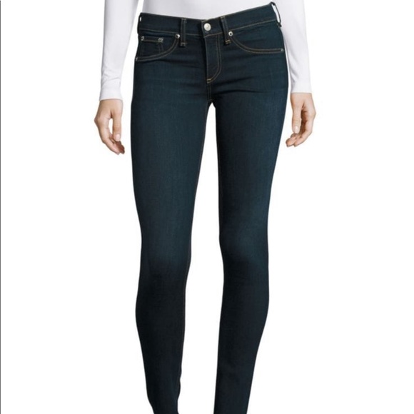 Rag & Bone Dark Wash Skinny Jeans - Picture 1 of 8